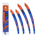 Japanese Teeth Reciprocating Saw Blades 15in+12in Curved Edge - Fast