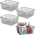 Kitchen Wire Baskets Farmhouse Decor Metal Food Storage Organizer
