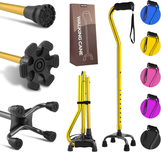 LIXIANG Adjustable Walking Canes for Seniors & Adults - Foldable