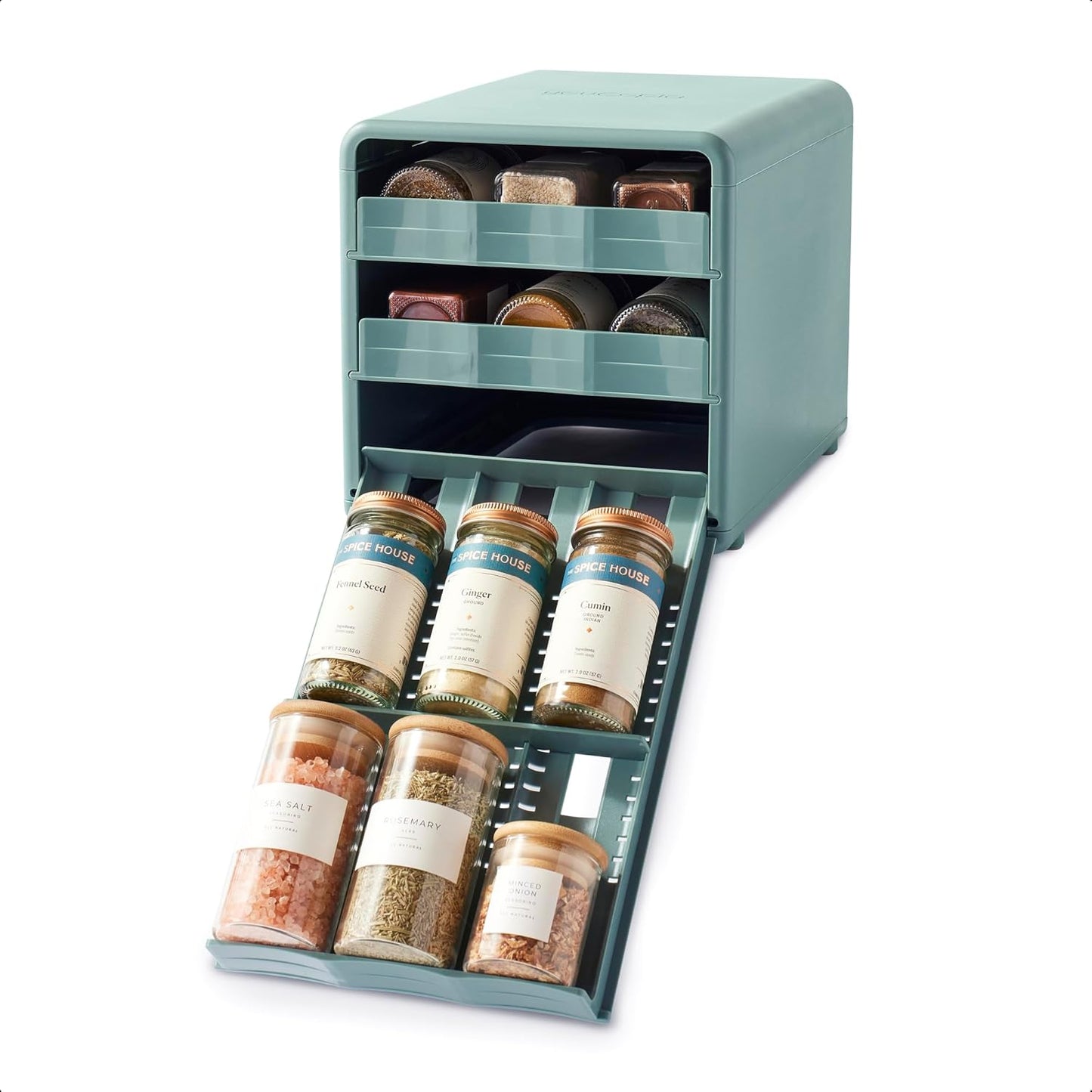 YouCopia SpiceStack Adjustable Spice Rack Organizer for Kitchen