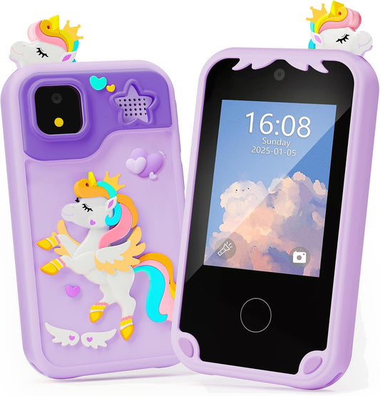 Kids Phone for Girls - Educational Learning Toy with Camera