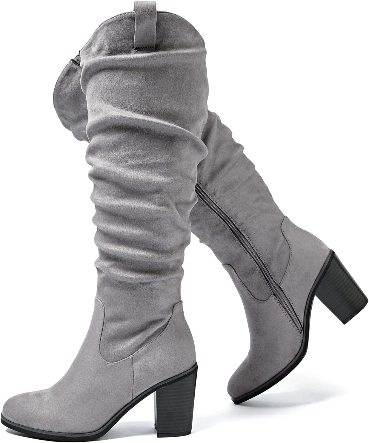 Luoika Women's Extra Wide Calf Cowboy Knee High Boots Review