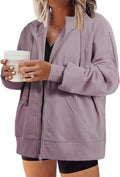 Plus Size Zip Up Hoodies for Women - Comfortable Fall Jacket