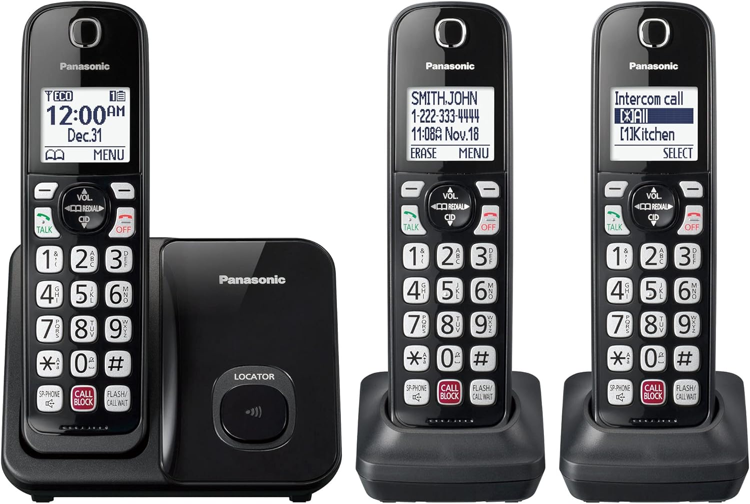 Panasonic Cordless Phone with Advanced Call Block Features