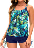 Tankini Swimsuit Two Piece Tummy Control Tank Top with Boy Shorts