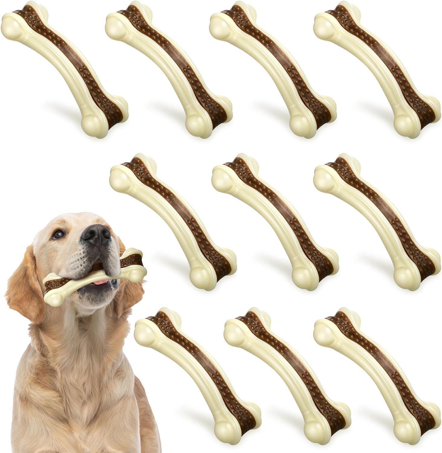 Sosation Dog Chew Toys for Aggressive Chewers - 10 Pcs Set