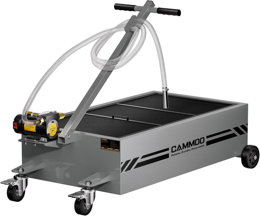 25 Gal Electric Oil Drain Pan with High-Flow Pump and Hose