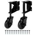 Heavy Duty Gate Wheel Caster for Outdoor Wooden Gates - Smooth Spring