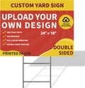 Double-Sided Custom Yard Signs 18x24 in - Personalized Outdoor Signs