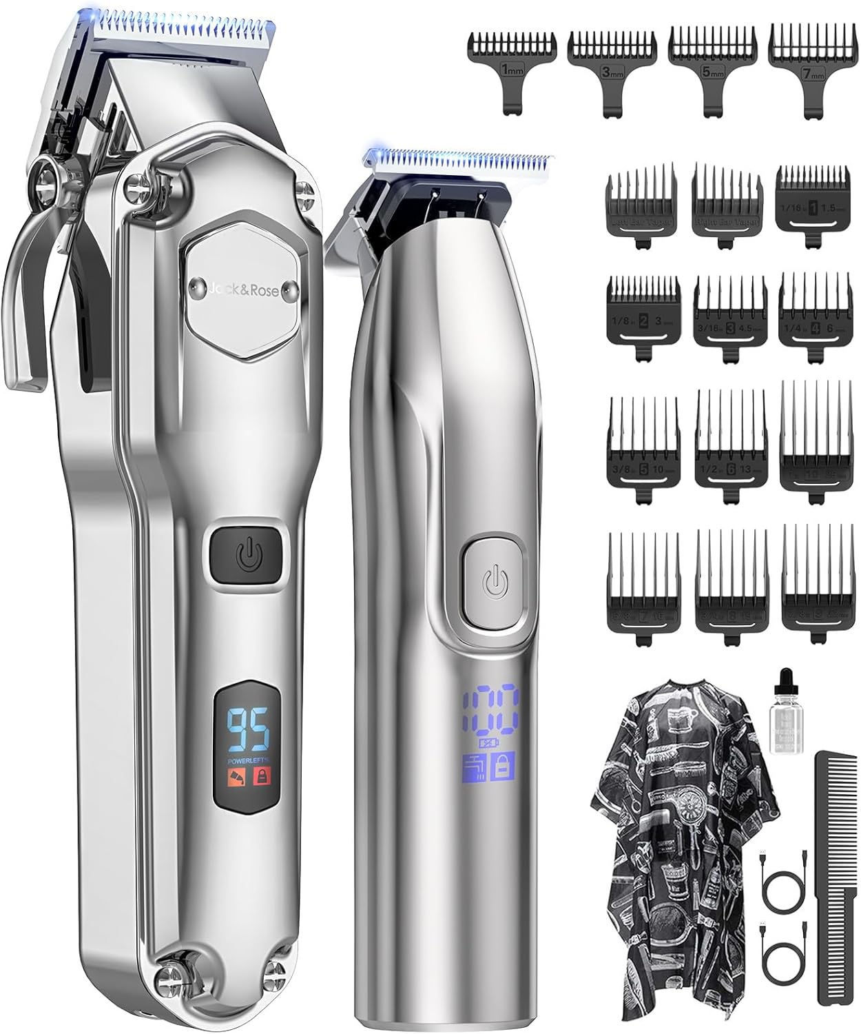 Professional Hair Clippers and Trimmers Set for Men by Jack & Rose