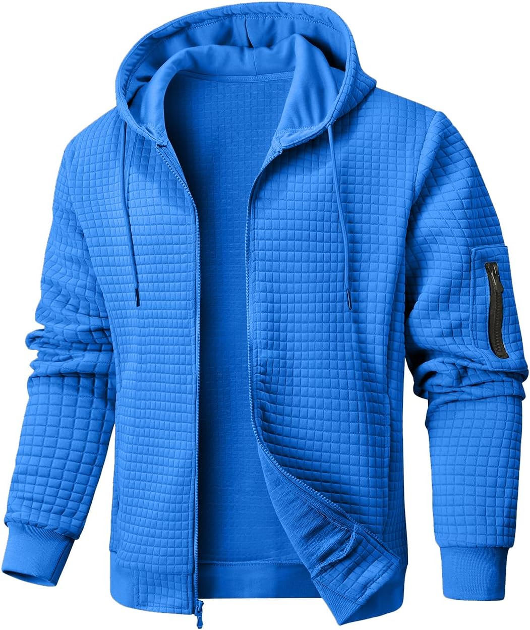 Mens Zip Up Hoodie Full-Zip Sweatshirt for Stylish Comfort