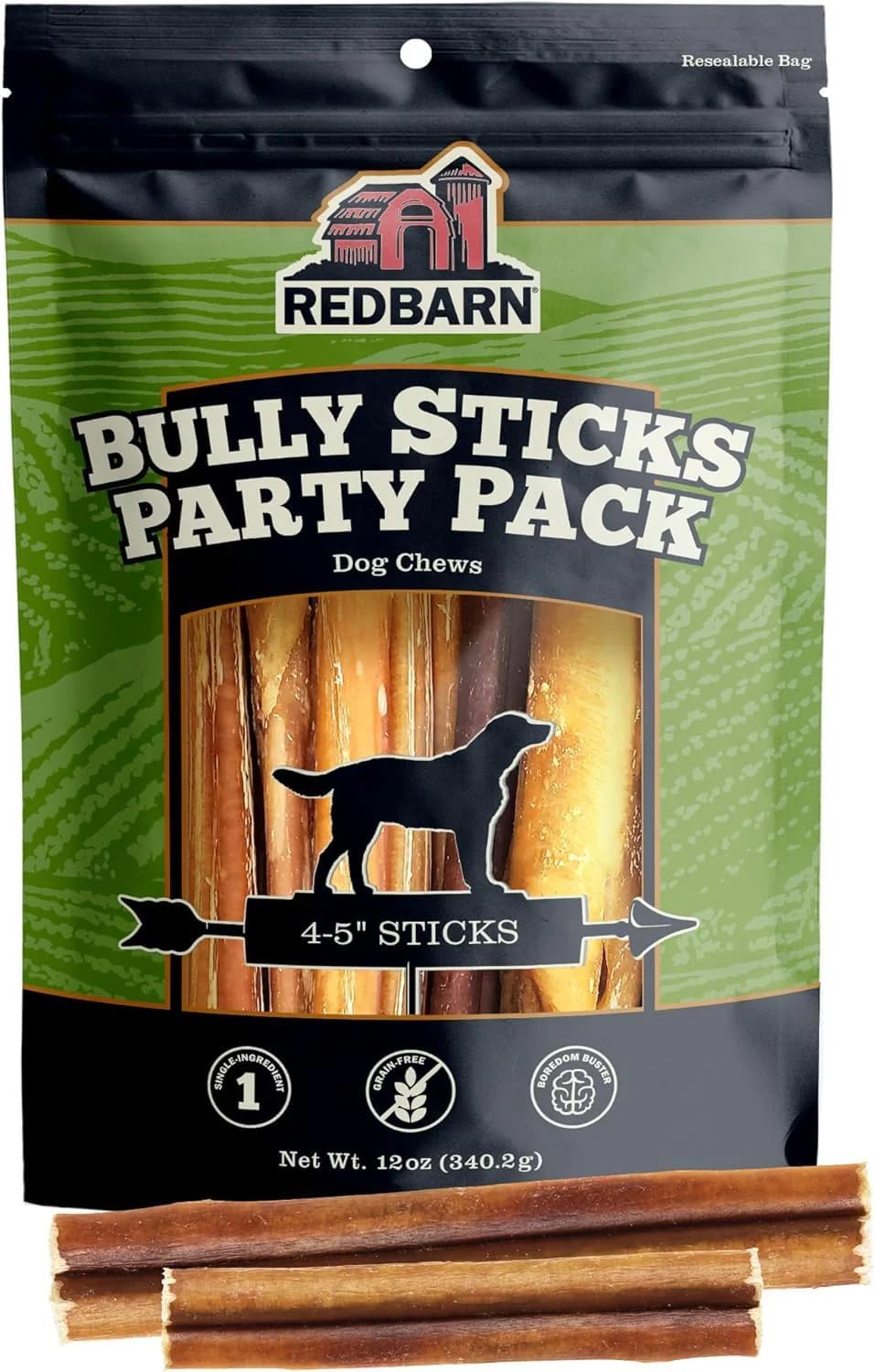 All Natural Bully Sticks for Small & Medium Dogs - 12oz Pack