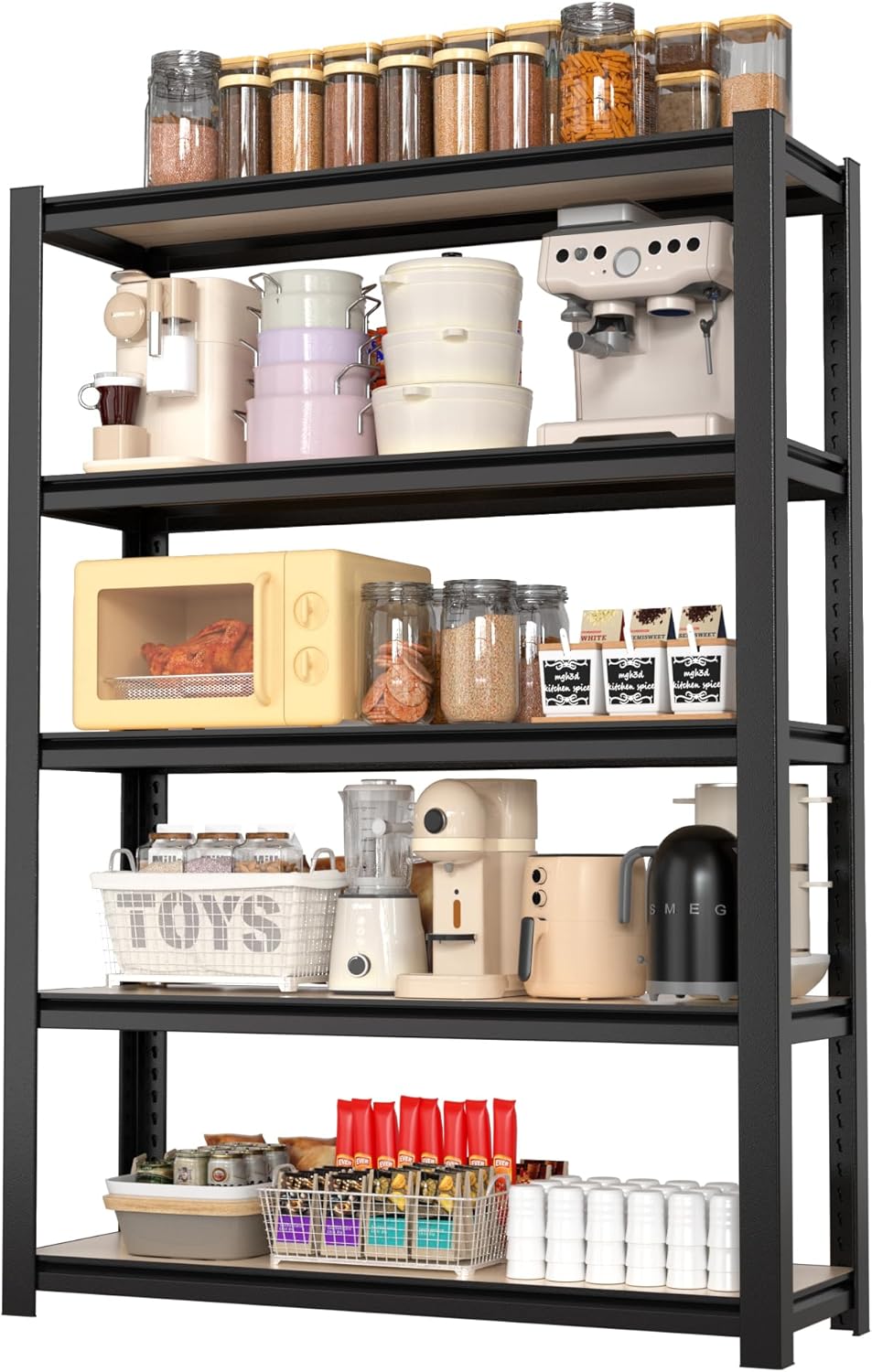 WORKPRO 3000lbs 5-Tier Shelving Unit for Home and Garage Use
