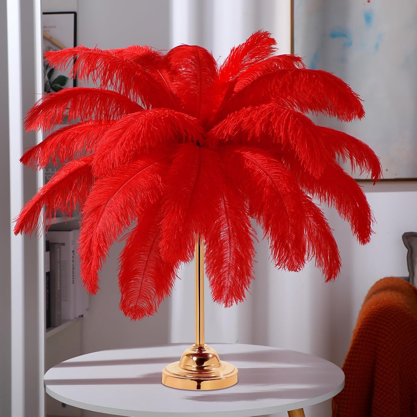 Large Natural Ostrich Feathers for Wedding Party Centerpieces