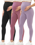 Buttergene Women's Maternity Leggings Over the Belly High Waist