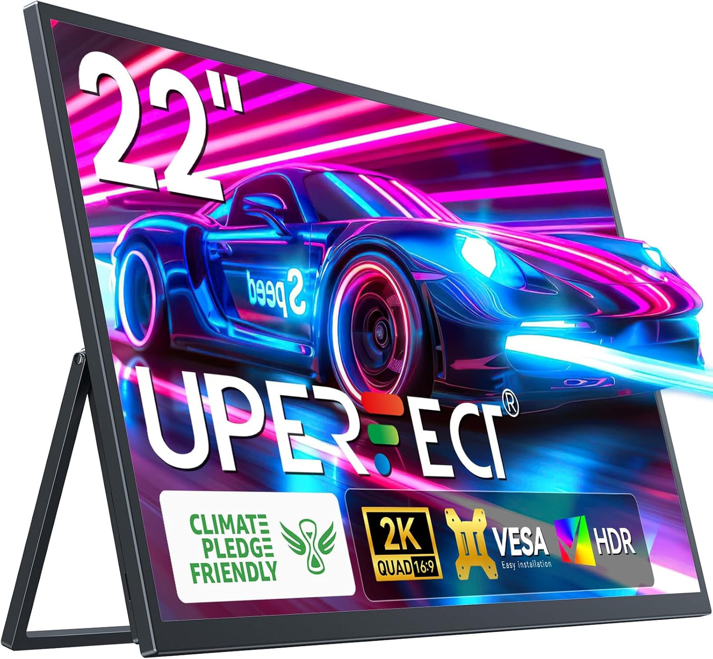 UPERFECT 22 2K Portable Monitor - Enhanced Gaming Experience!