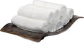Mosobam Luxury Turkish Towels Set of 8 Washcloths 13X13 White