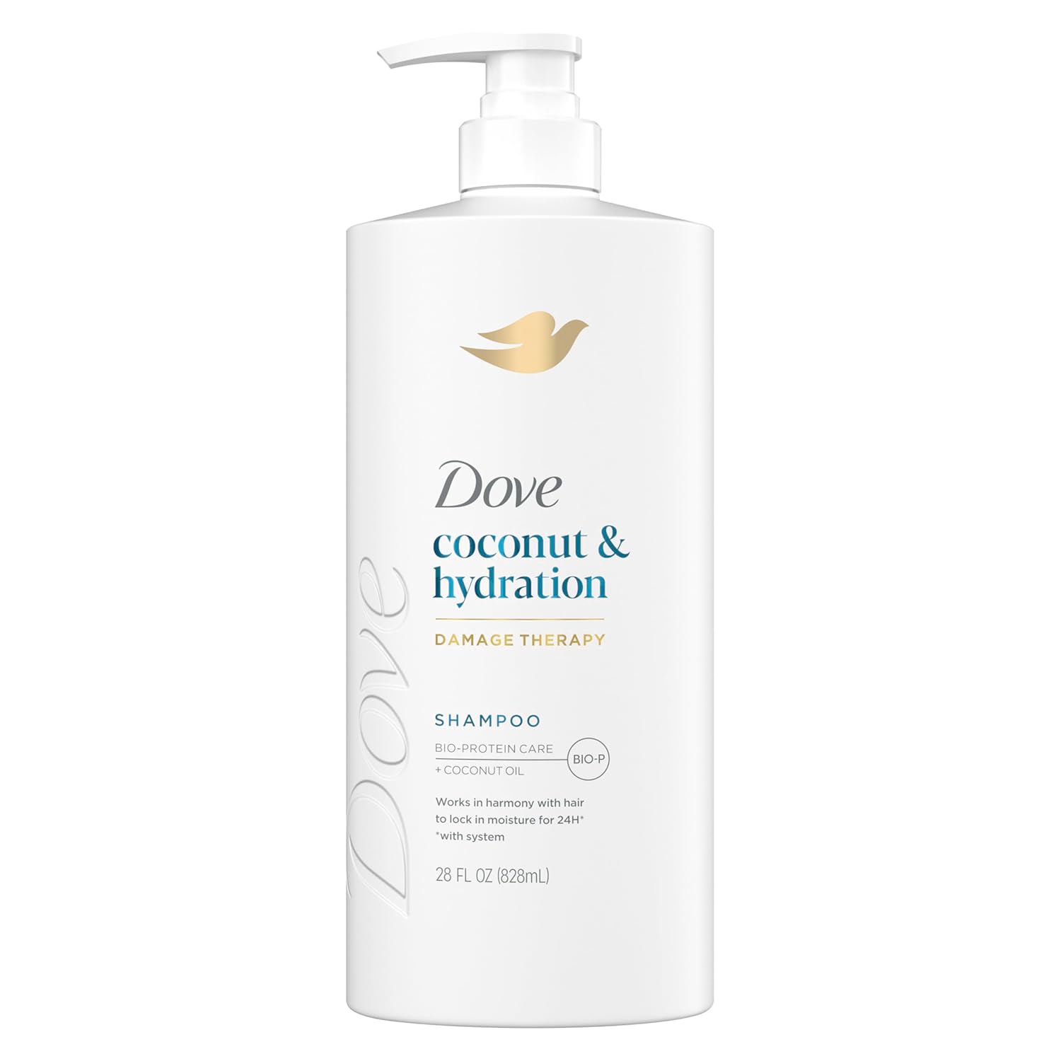 Dove Coconut Hydration Shampoo 28oz - Nourishes Dry Hair with Bio-Protein & Coconut Oil