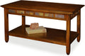 Rustic Slate Coffee Table - Stylish Shelf Included