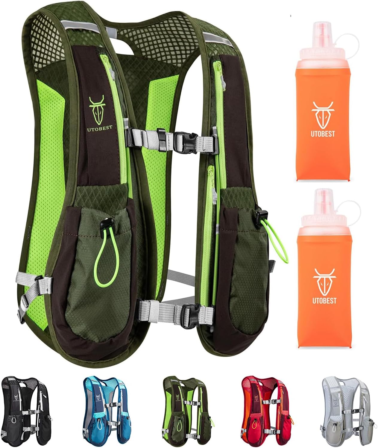 UTOBEST Running Vest Hydration Pack for Trail Running and Cycling