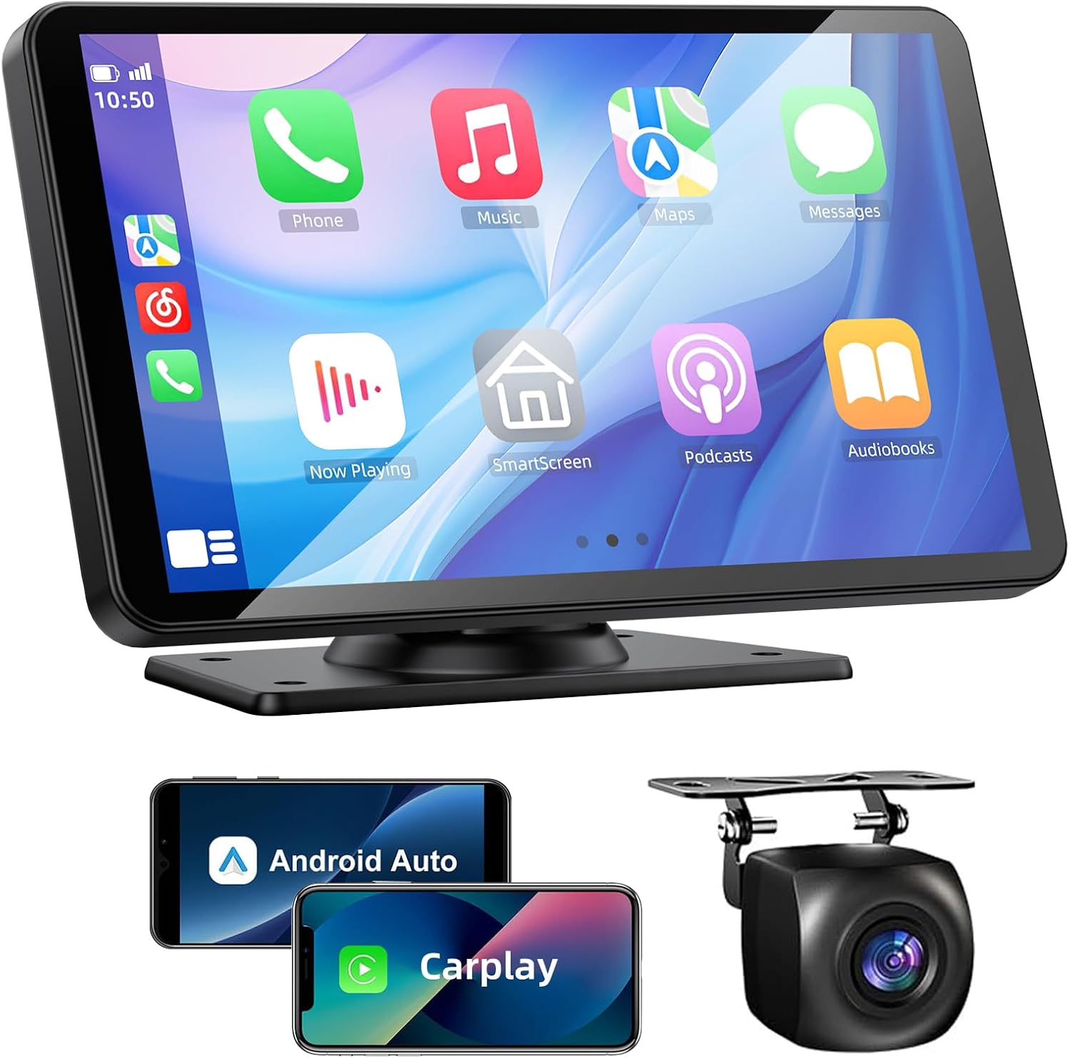 7 HD Wireless Carplay Screen w/ Bluetooth & Backup Cam
