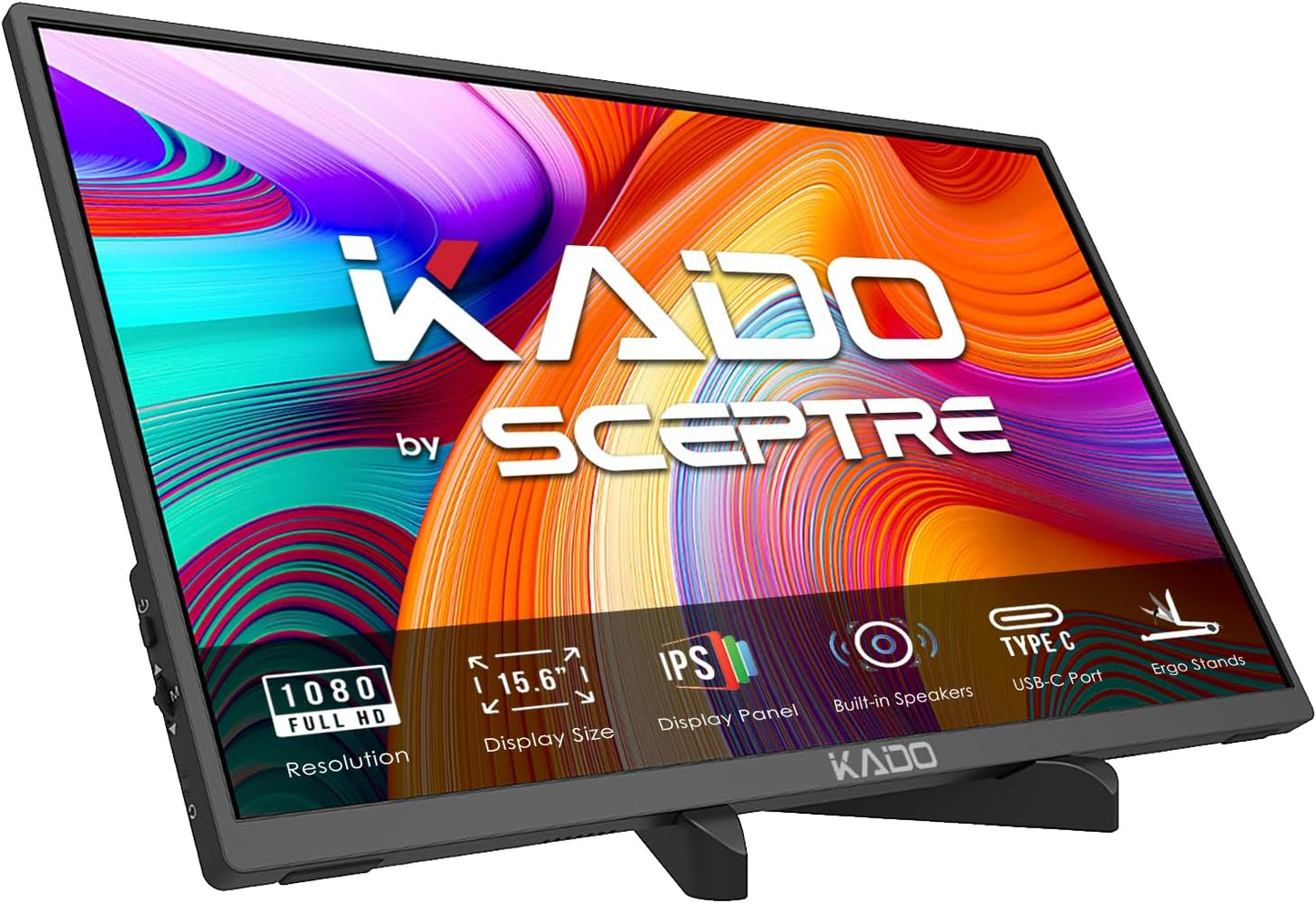 Portable Monitor for Laptop - 15.6in Full HD IPS Display
