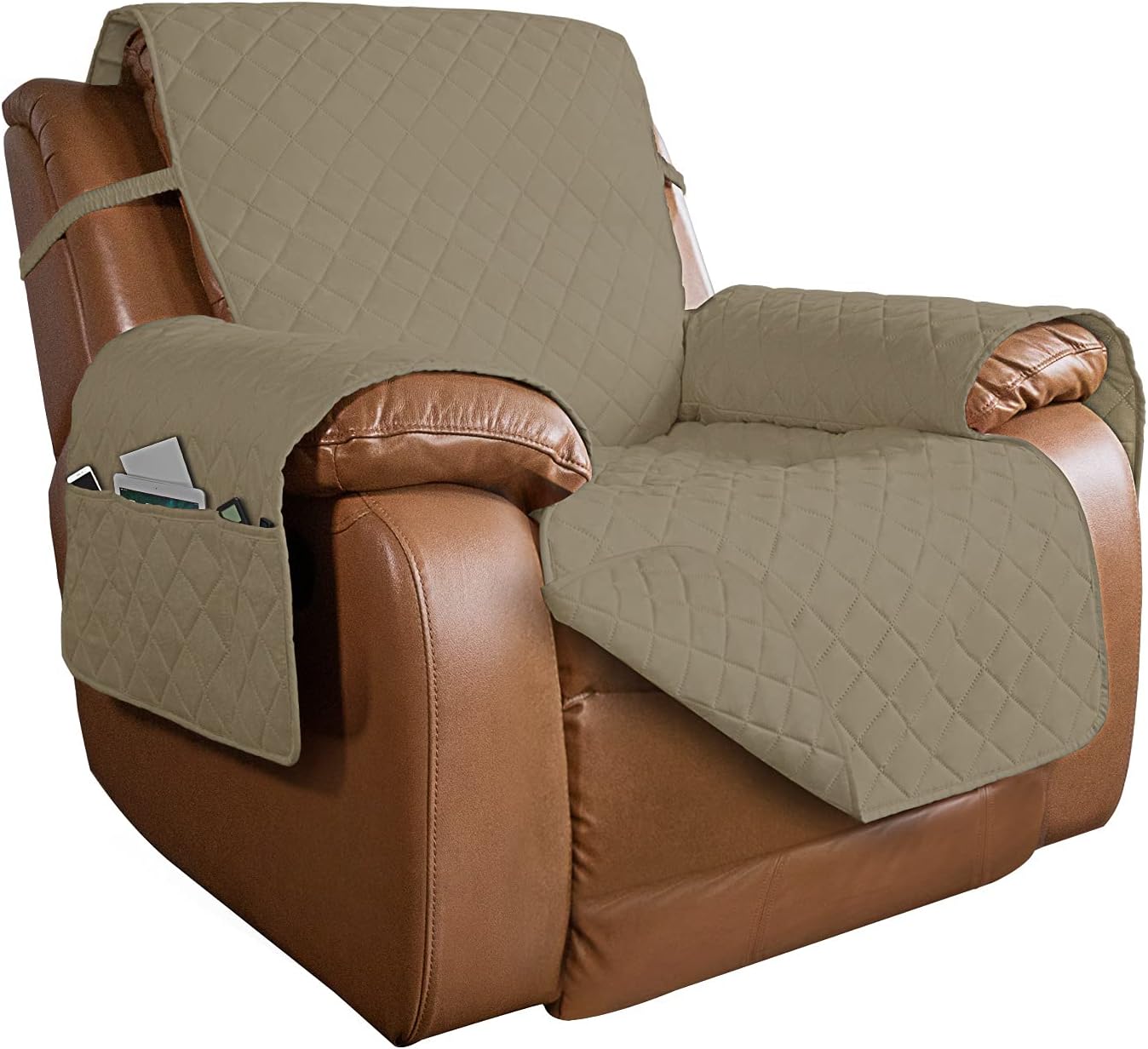 PureFit Reversible Quilted Sofa Cover for Oversized Recliners