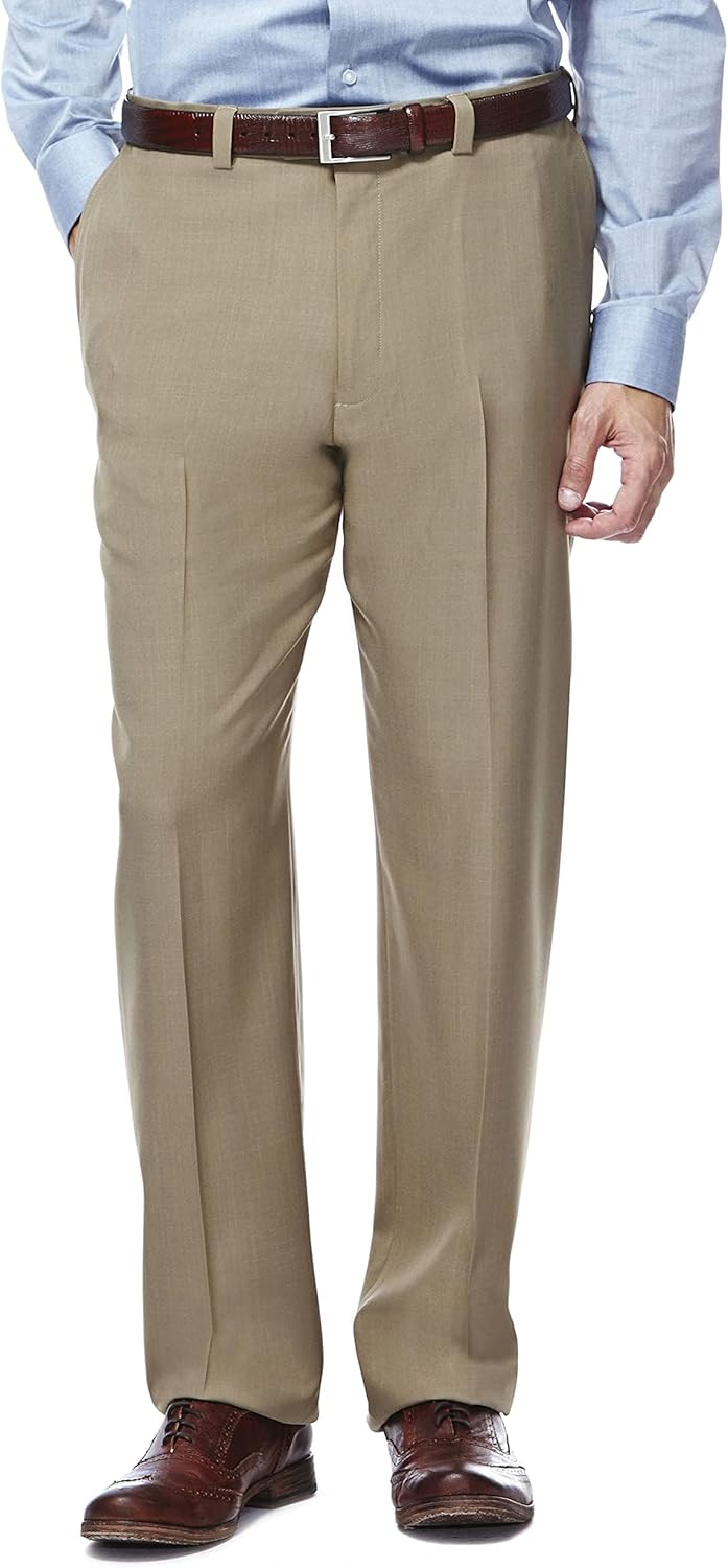 Haggar Men's E-CLO Repreve Stria Dress Pant for Comfort & Style