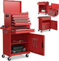 Goplus Tool Chest 5 Drawer Rolling Cabinet - Detachable Top Toolbox