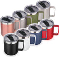 14oz Insulated Stainless Steel Coffee Mug 8 Pack - Durable Travel Cups