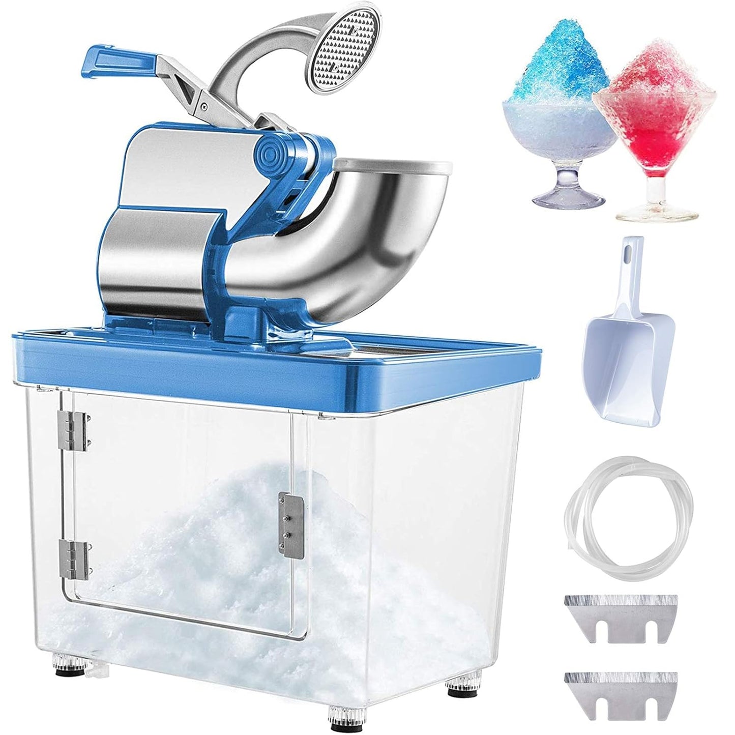 VEVOR 110V Commercial Ice Crusher for Snow Cones and More