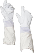 Premium Goatskin Beekeeper's Glove w/Vent, Long Canvas Sleeve (M)