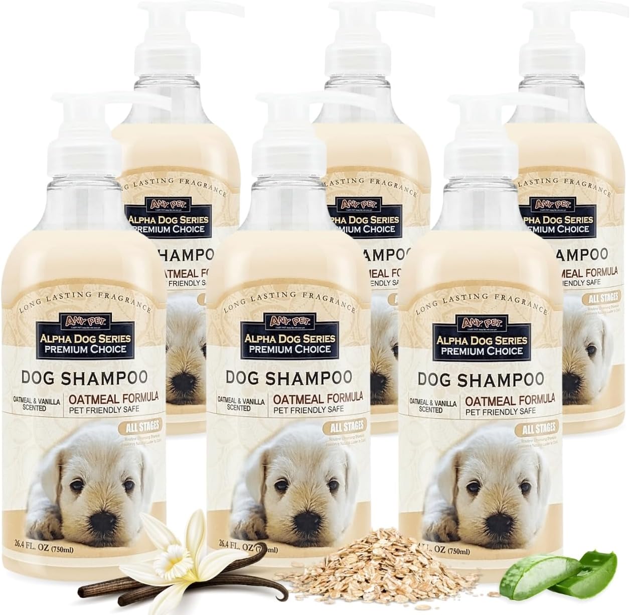 Natural Dog Shampoo and Conditioner with Aloe Vera for Dogs