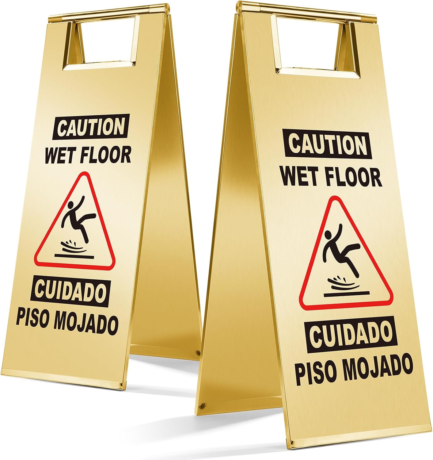 XPCARE Stainless Steel Wet Floor Sign for Safety in Any Setting