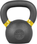 Lifeline Kettlebell Weight for Home Gym - Matte Black Cast