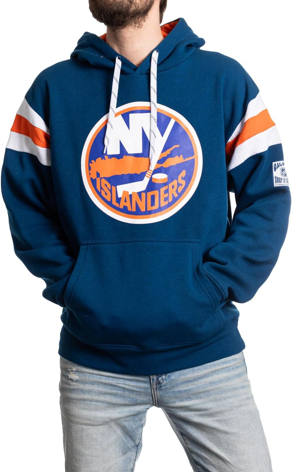Calhoun NHL Surf & Skate Mens Varsity Retro Hoodie for Fans
