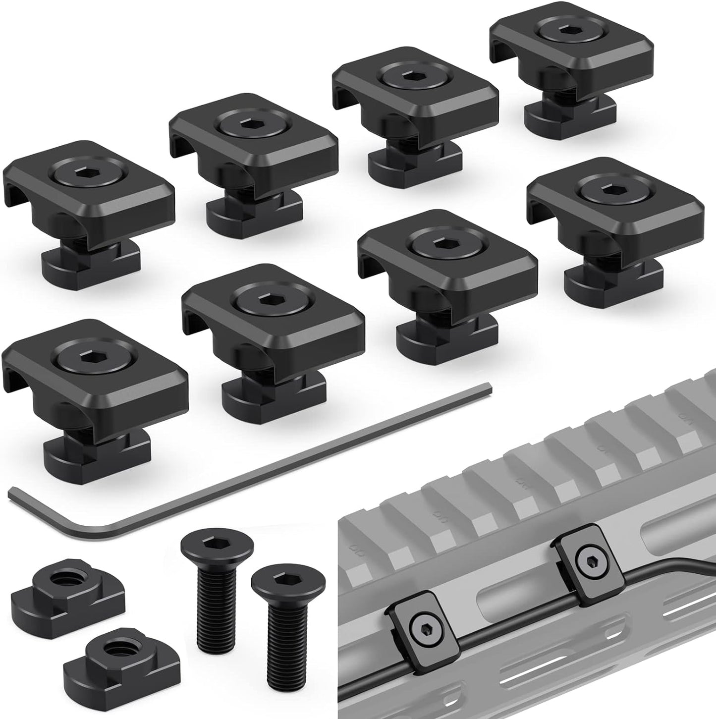 Guardtier Cable Guides for M-LOK System - Wire Management Solution