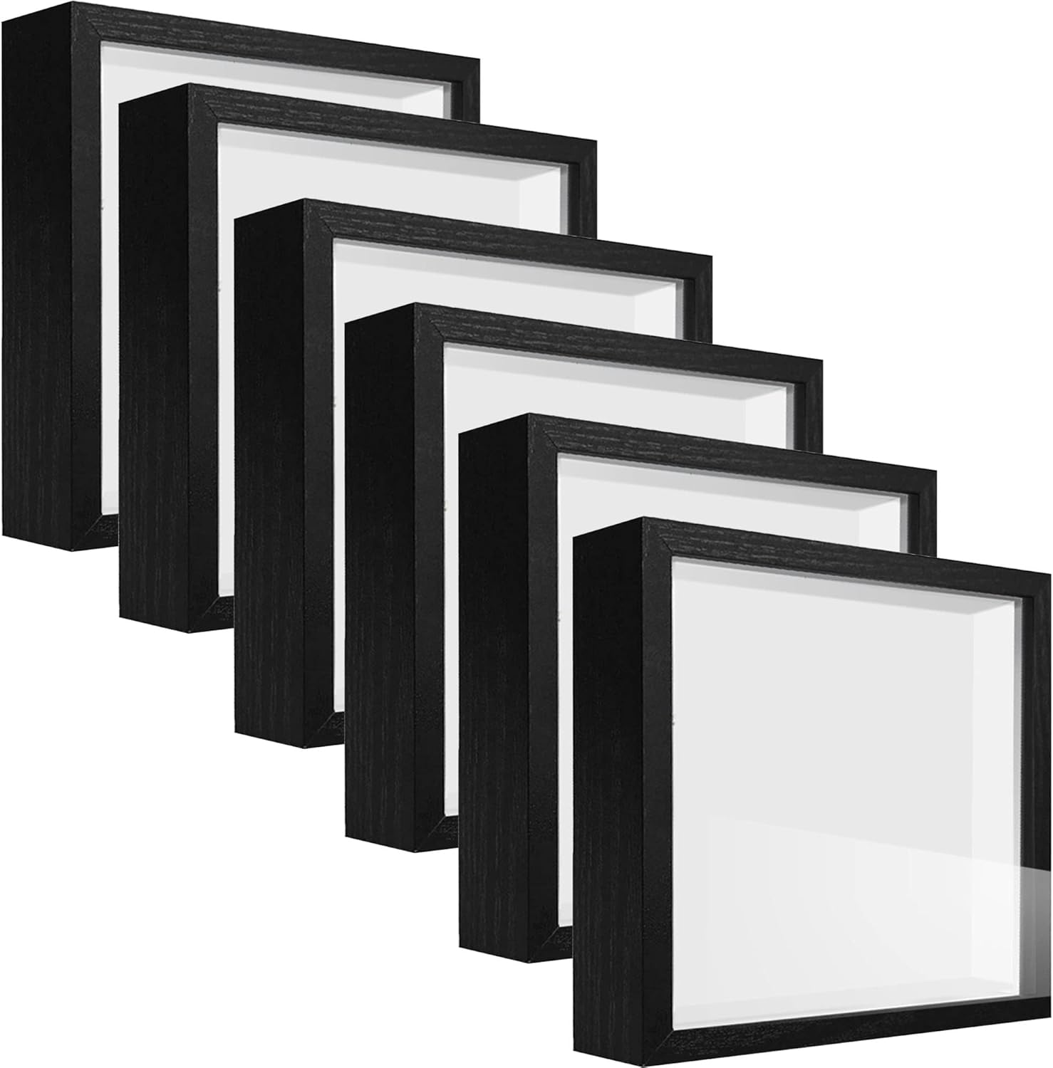 8x8 Shadow Box Frame Display Case for Memorabilia and Crafts