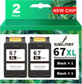 SAILNER 67XL Black High-Yield Ink Cartridge Replacement - Reliable