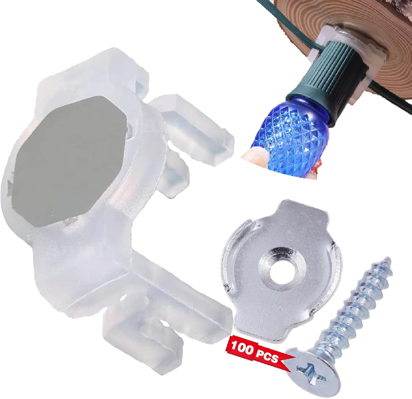 Extra Strong Magnetic Christmas Light Clips for Holiday Lighting