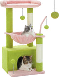 4-in-1 Multi-Level Cat Tower for Indoor Cats with Condo & Hammock