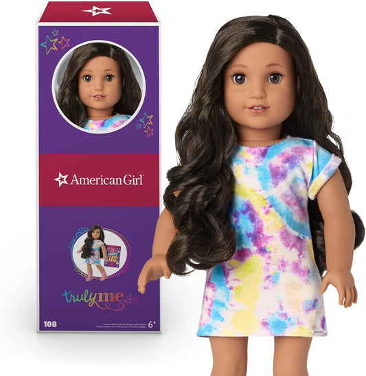 American Girl Truly Me 18-inch Doll #108 with Tie Dye Dress