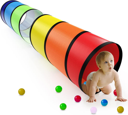 Colorful 6ft Kids Play Tunnel - Fun Crawl for Toddlers!
