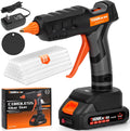 THINKWORK 20V Cordless Hot Glue Gun and Sticks Set - Fast Heat & Long