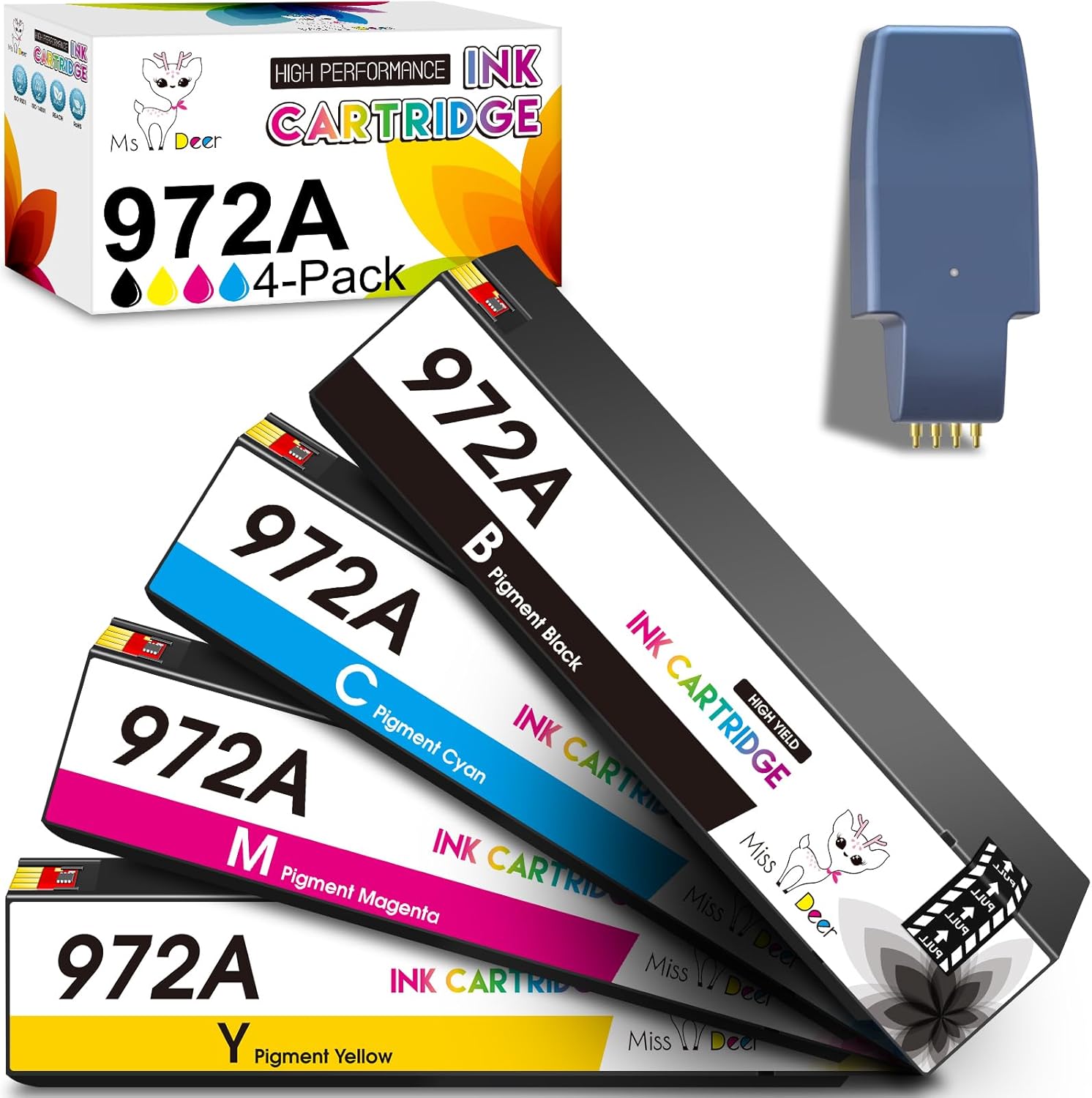 Ms Deer 972A Ink Cartridges for HP PageWide Pro Printers
