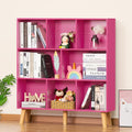 LEYAOYAO Bookshelf 3 Tier Pink Modern Book Shelf - Large Storage