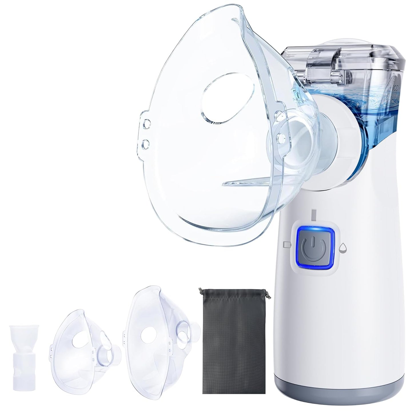 Portable Handheld Mesh Nebulizer for Adults & Kids - Blue