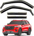 in-Channel Window Rain Guards for Ford Explorer 2020-2025 - Durable