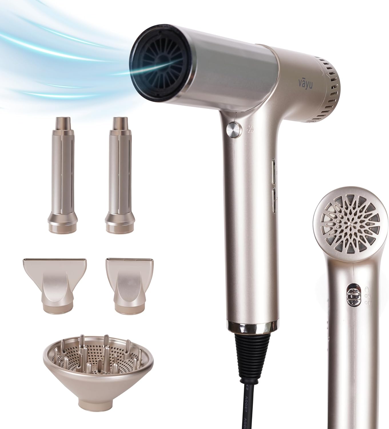 Rapid-Dry Ionic Hair Dryer - Frizz Control, 5 Attachments