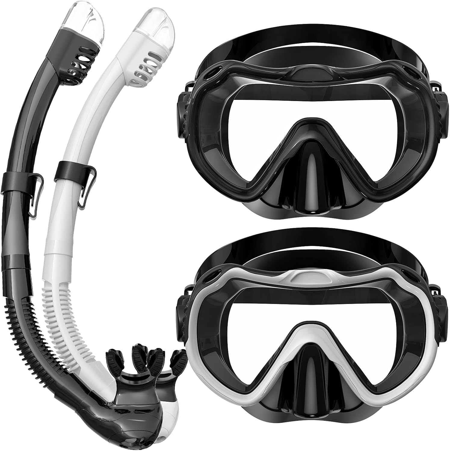180 Panoramic View Snorkel Mask Set
